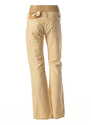Pantalon droit poches taille basse beige REPLAY femme