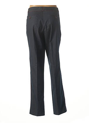 Pantalon chino fermeture zippée sous rabat boutonné taille normale bleu ARTISTA ROMA femme