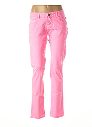 Jeans coupe slim slim taille basse rose SENES femme
