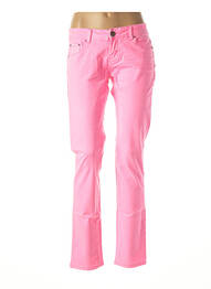 Jeans coupe slim slim taille basse rose SENES femme