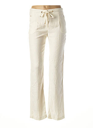Pantalon droit stretch beige INFINITIF femme