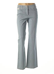 Pantalon flare stretch taille normale bleu JC TRIGON femme