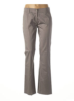 Pantalon droit stretch taille normale gris LOLA femme