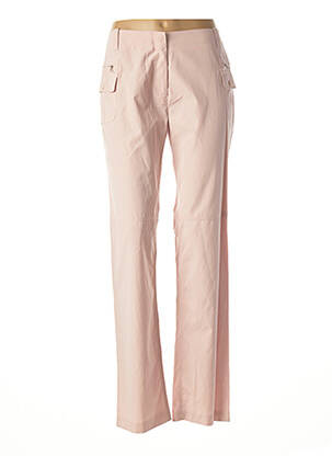 Pantalon droit stretch taille normale rose LOLA femme