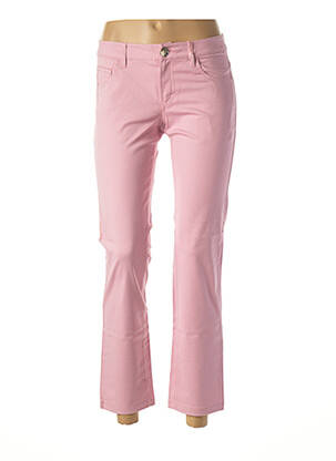 Pantalon 7/8 stretch taille normale rose LOLA femme