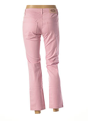 Pantalon 7/8 stretch taille normale rose LOLA femme