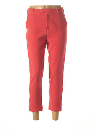 Pantalon 7/8 stretch taille normale rouge ANDY & LUCY femme