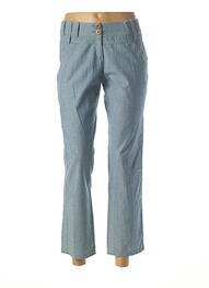 Pantalon 7/8 coupe chino taille normale bleu JC TRIGON femme