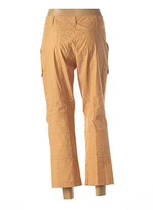 Pantalon 7/8 tissage popeline taille normale orange LOLA femme