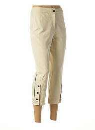 Pantacourt stretch taille normale beige JC TRIGON femme