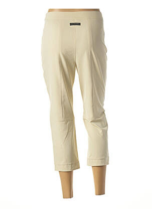 Pantacourt stretch taille normale beige JC TRIGON femme