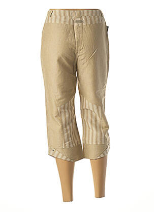 Pantacourt coupe droite taille normale beige JC TRIGON femme