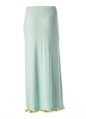 Jupe longue tissage crêpe bleu MOSCHINO femme