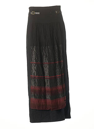 Jupe longue fermeture zippée au dos noir NATHALIE GARCON femme