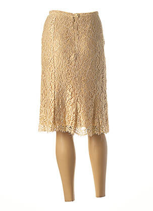Jupe mi-longue taille normale beige PAULE VASSEUR femme