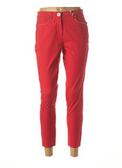 Pantalon 7/8 rouge AQUAJEANS pour femme seconde vue