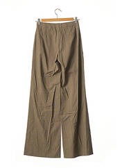 Pantalon large marron LOLA pour femme seconde vue