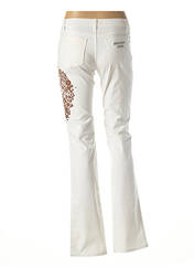 Pantalon slim blanc MOSCHINO pour femme seconde vue