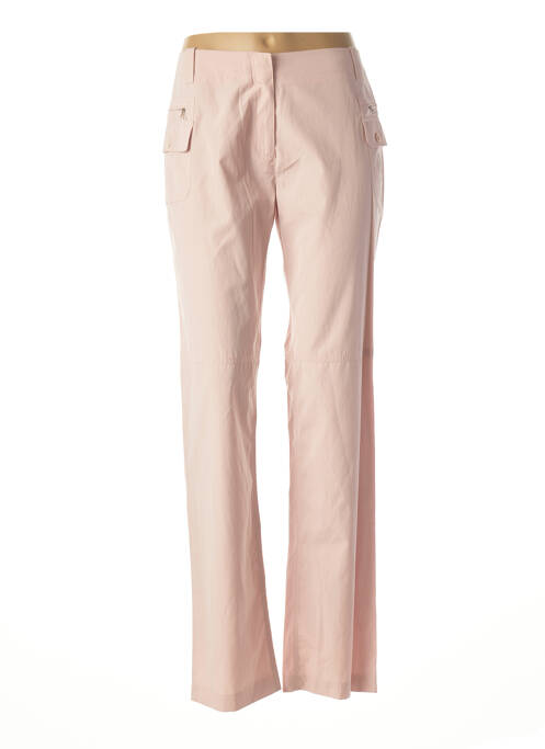 Pantalon droit stretch taille normale rose LOLA femme