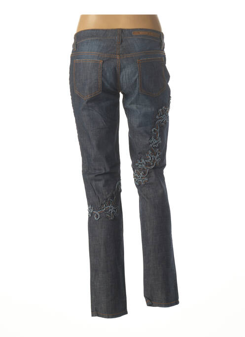Jeans coupe slim bleu MOSCHINO pour femme