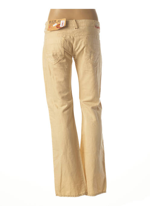 Pantalon droit beige REPLAY pour femme