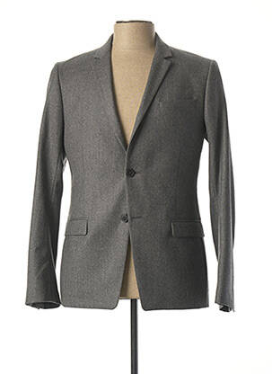 Blazer poignets boutonnés avec fente gris BOB CATZ homme