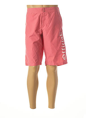 Bermuda taille élastique rose RG512 homme