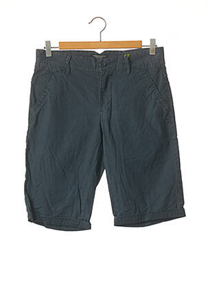 Short fermeture zippée sous rabat boutonné taille normale bleu THREENITY homme
