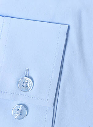 Chemise manches longues manches longues bleu BOB CATZ homme