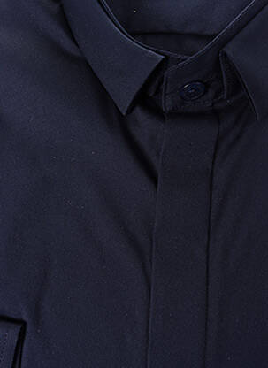 Chemise manches longues manches longues bleu BOB CATZ homme