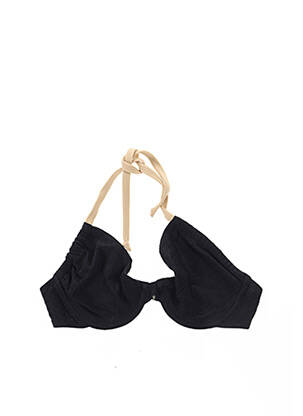 Haut de maillot de bain stretch noir ANTIGEL femme