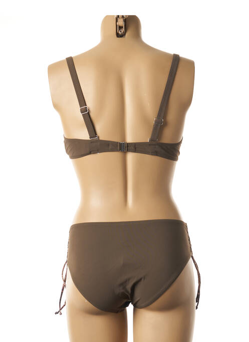 Maillot de bain 2 pièces vert ANTIGEL pour femme