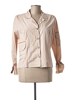 Veste casual epaulette rose JEAN GABRIEL femme