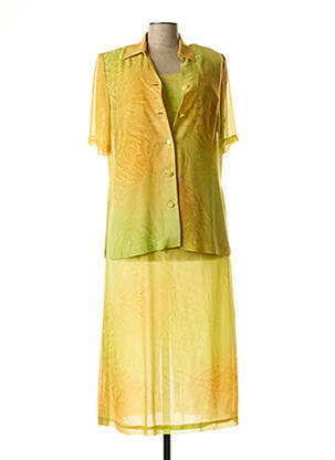 Ensemble robe jaune FRANCE RIVOIRE pour femme