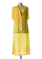 Ensemble robe jaune FRANCE RIVOIRE pour femme seconde vue
