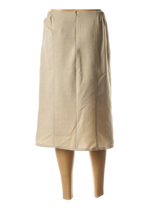 Jupe mi-longue vert GUY DUBOUIS pour femme