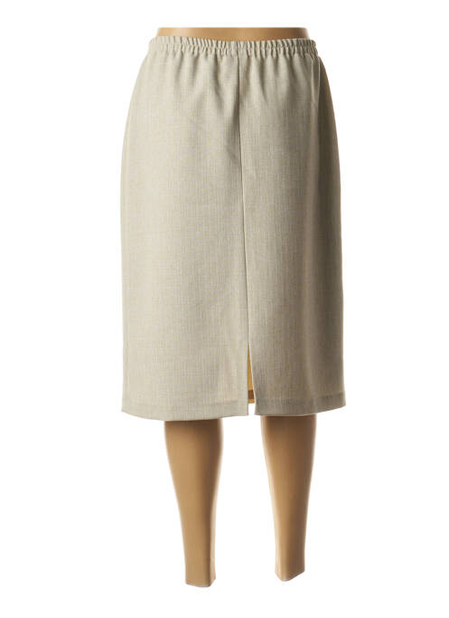 Jupe mi-longue vert GUY DUBOUIS pour femme