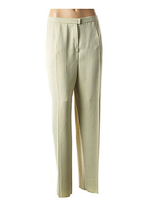 Pantalon droit taille élastique vert KARTING femme