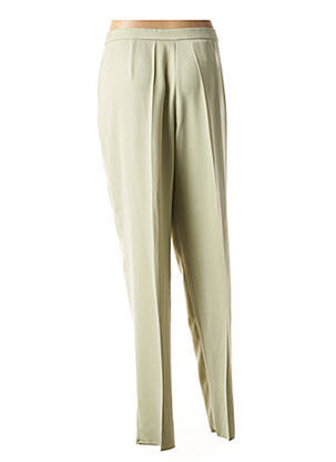 Pantalon droit taille élastique vert KARTING femme