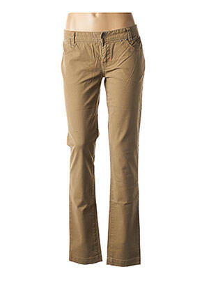 Pantalon droit stretch taille basse marron RIP CURL femme