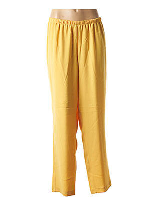 Pantalon droit jaune FRANCOISE DE FRANCE pour femme