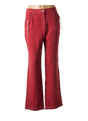 Pantalon droit rouge TELMAIL pour femme seconde vue
