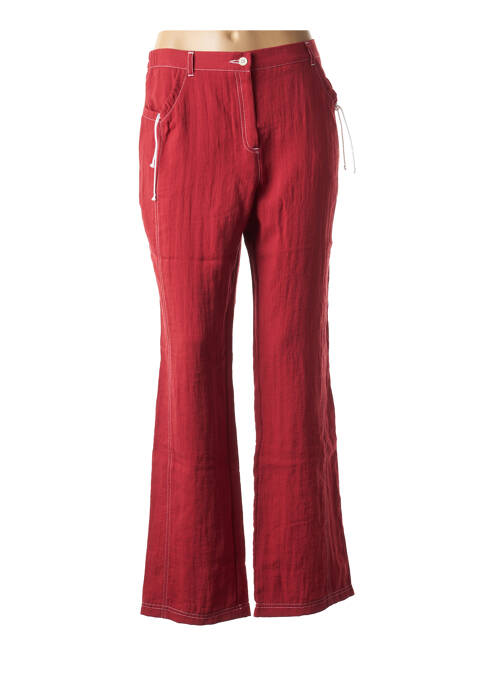 Pantalon droit rouge TELMAIL pour femme