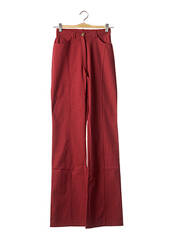 Pantalon droit rouge CHRISMAS'S pour femme seconde vue