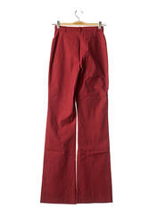 Pantalon droit rouge CHRISMAS'S pour femme seconde vue
