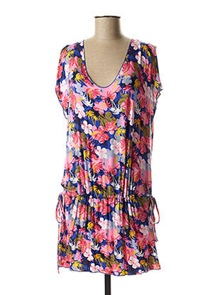 Robe courte manches courtes manches courtes rose YSABEL MORA femme