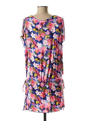 Robe courte manches courtes manches courtes rose YSABEL MORA femme