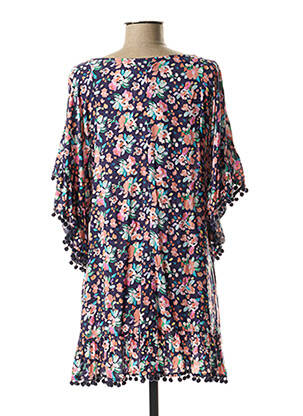 Robe courte manches longues manches longues violet YSABEL MORA femme