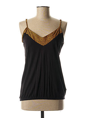 Top stretch sans manche noir PROTEST femme