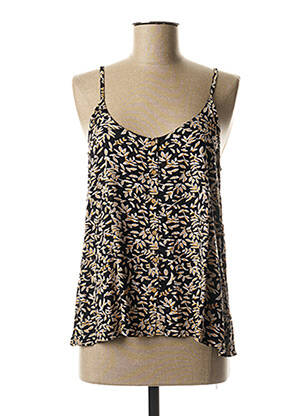 Top manches bretelles ajustables sans manche noir PROTEST femme